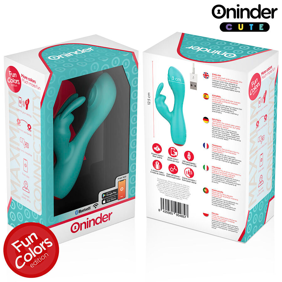 ONINDER CUTE - LOVE BUNNY G-SPOT KLITORALVIBRATOR - GRATIS VERDENSDÆKKENDE APP