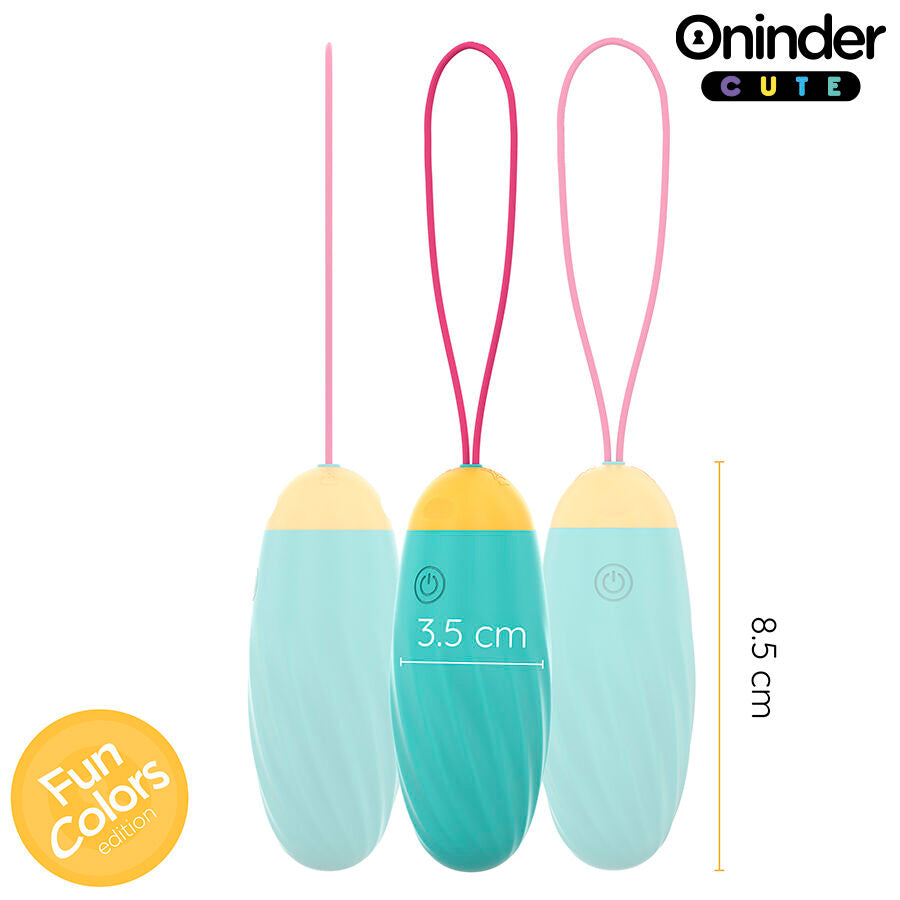 ONINDER CUTE - KÆRLIGHED OG FORNØJELSE VIBRERENDE ÆG - ROTERENDE SILIKONE ÆDELSTEN - GRATIS GLOBAL APP