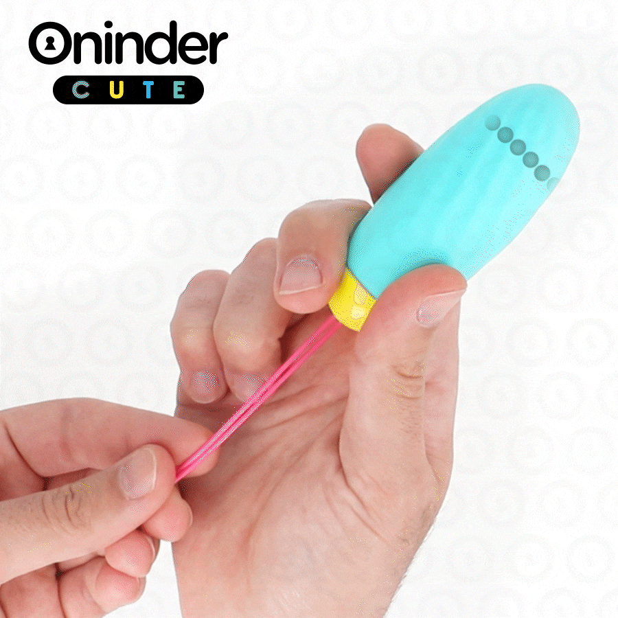 ONINDER CUTE - KÆRLIGHED OG FORNØJELSE VIBRERENDE ÆG - ROTERENDE SILIKONE ÆDELSTEN - GRATIS GLOBAL APP