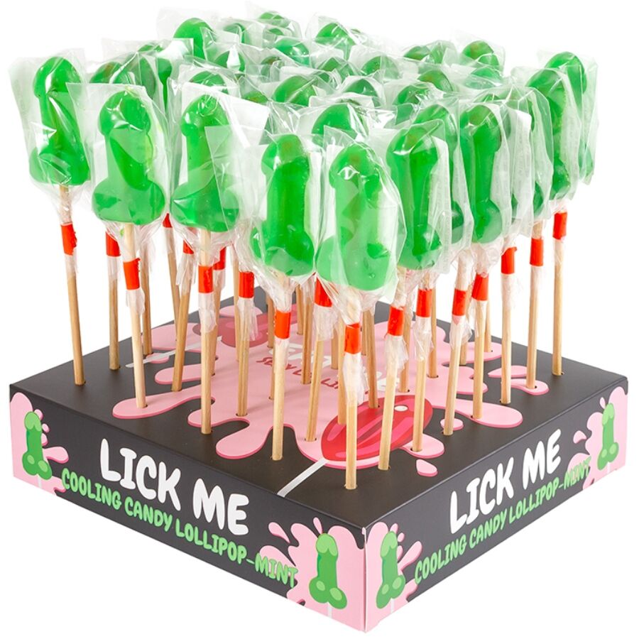 SECRETPLAY - MINT CANDY PENIS SLIKKEPIDE DISPLAY MED KOLDEFFEKT (40 ENHEDER)
