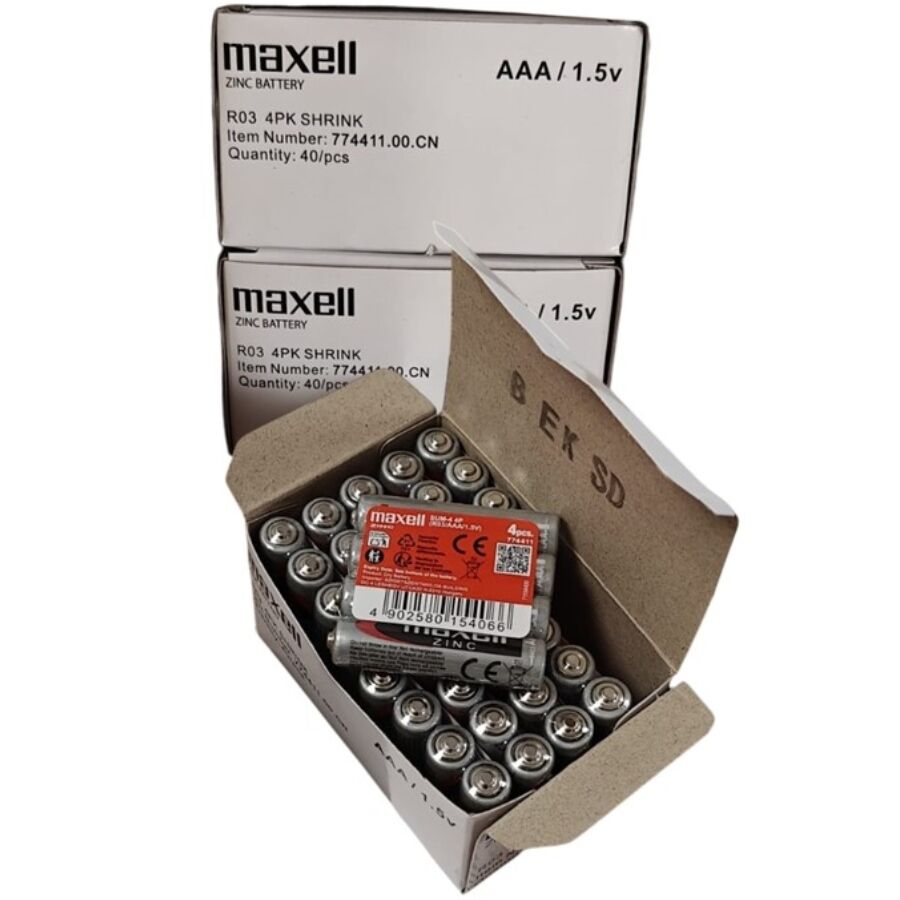 MAXELL - BATTERI SALINA MANGANESO AAA R03 UDTRÆKKELIGT*4