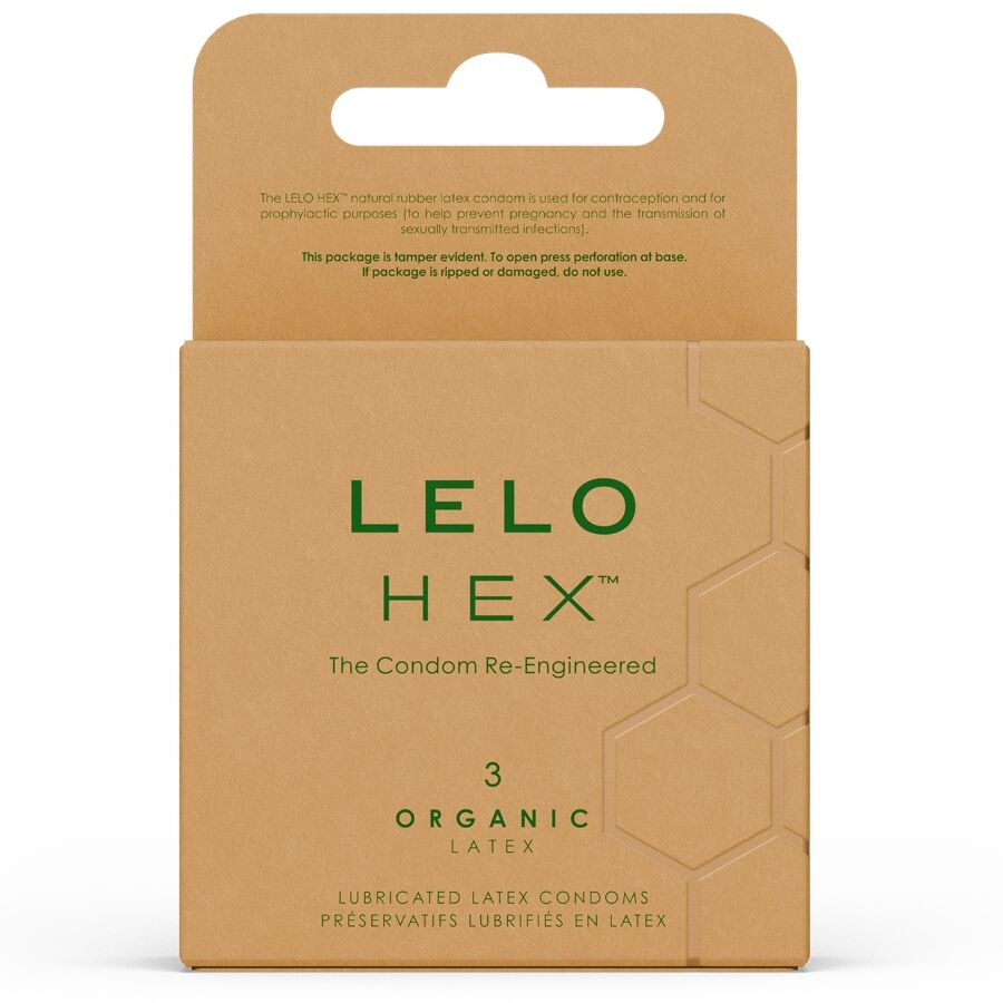 LELO - HEX ØKOLOGISK KONDOMÆSKE 3 STK.