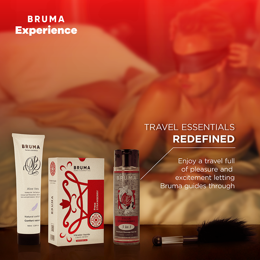 BRUMA XPERIENCE - SØDE JORDBÆR VIBRO-ORGASMISKE FRISTELSESKIT