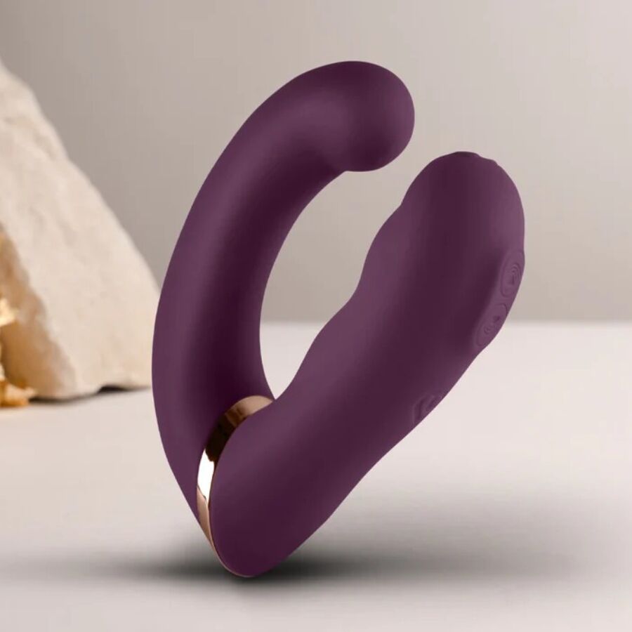 ROCKS-OFF - GEMINI DUAL VIBRATOR G-SPOT KLITORIS STIMULATOR LILLA