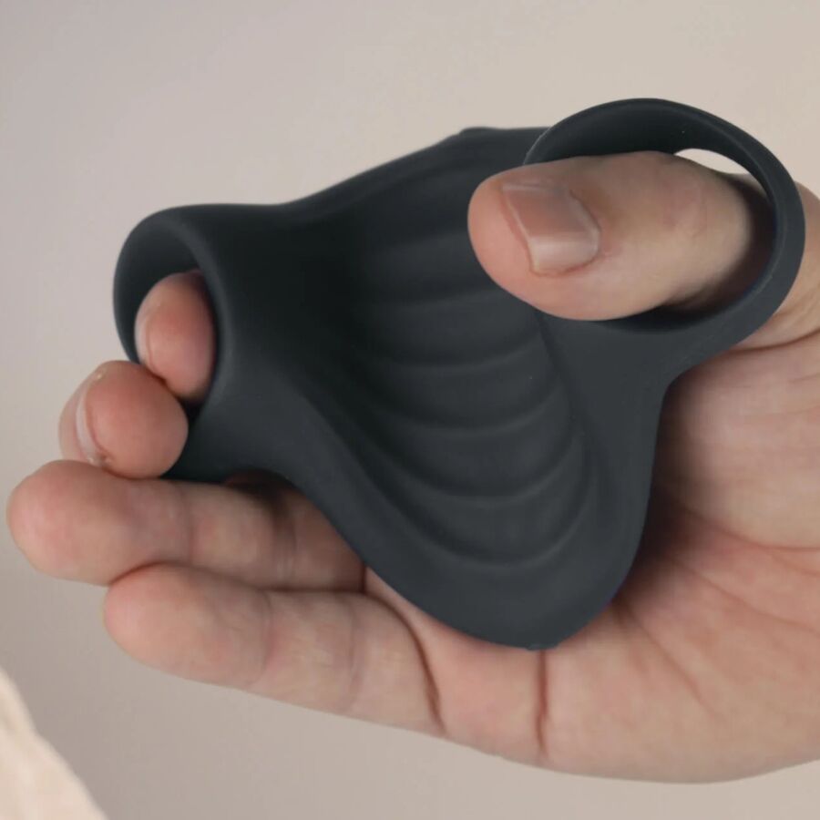 ROCKS-OFF - PALM BLACK FLEKSIBEL VIBRATOR MASTURBATOR