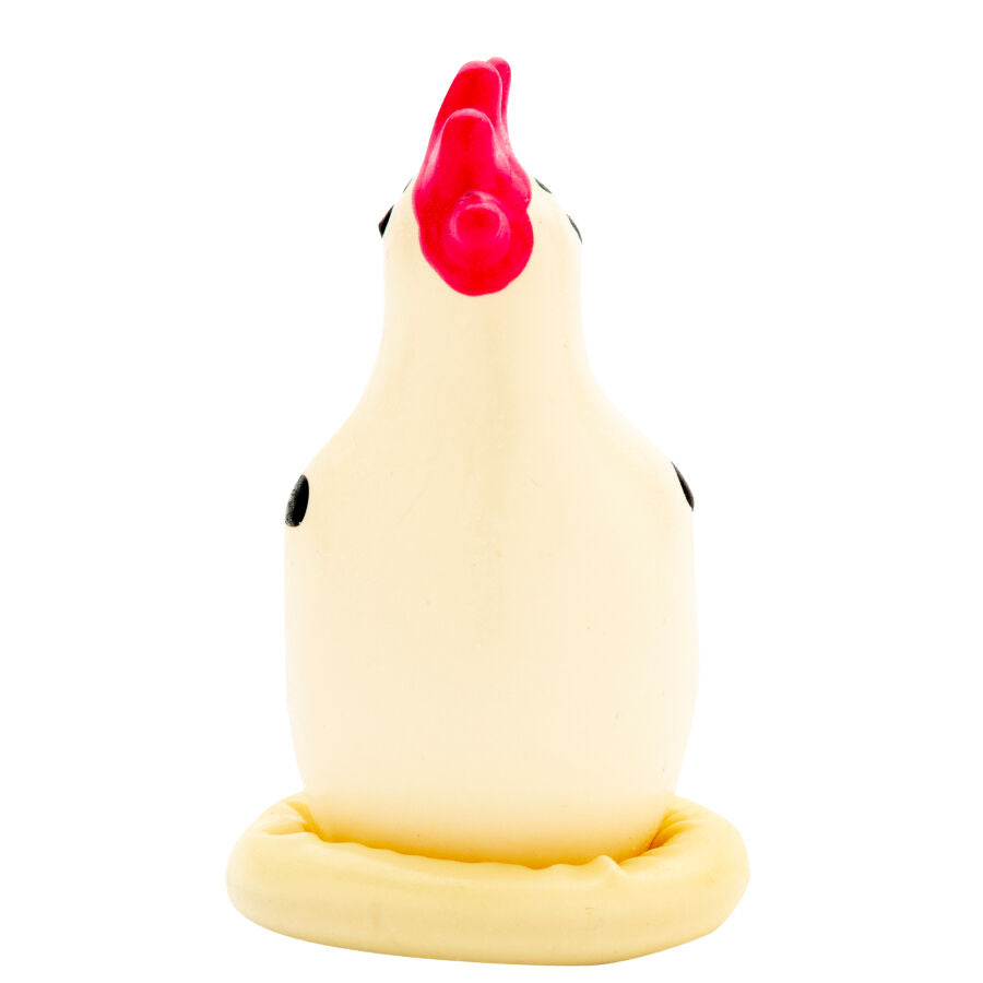 KONDOMERI - HÅNDMALEDE NYHEDSKONDOMER COCKY ROOSTER