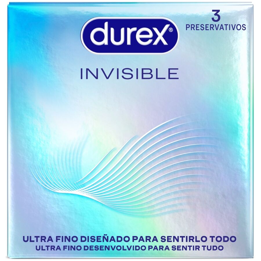 DUREX - ULTRA TYNDE USYNLIGE KONDOMER 3 ENHEDER