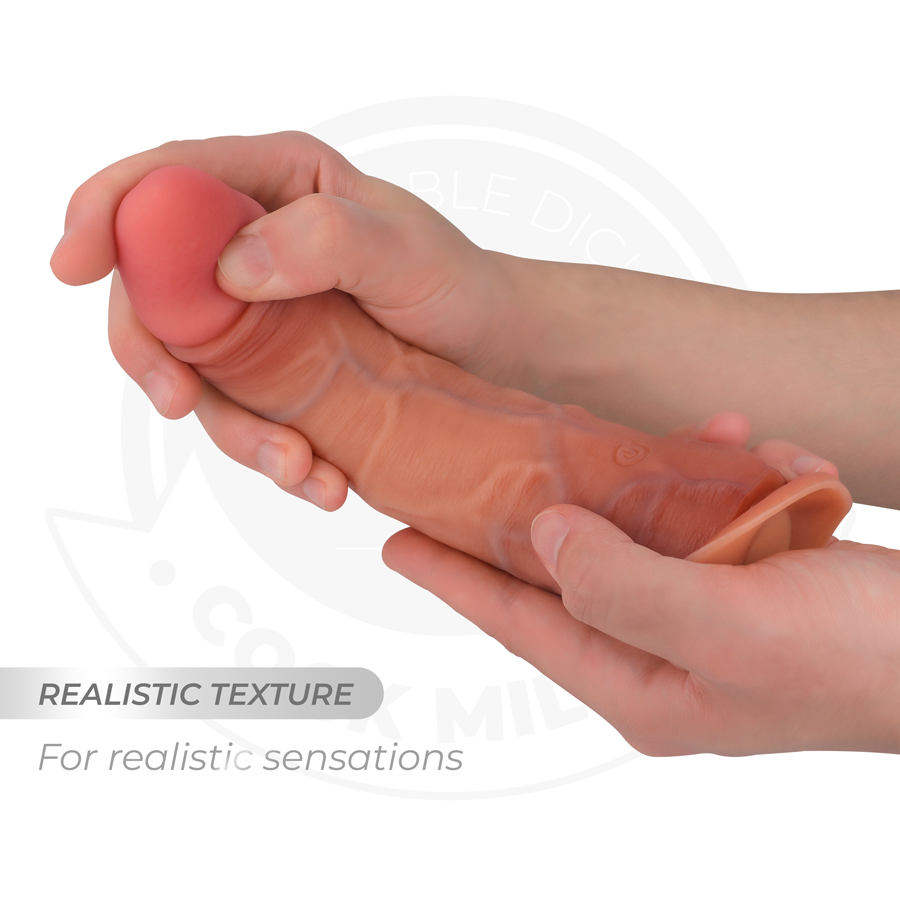 COCK MILLER - REALISTISK DILDO MED SUGEKOP OG FJERNBETJENING AF VIBRATION 19,5 CM