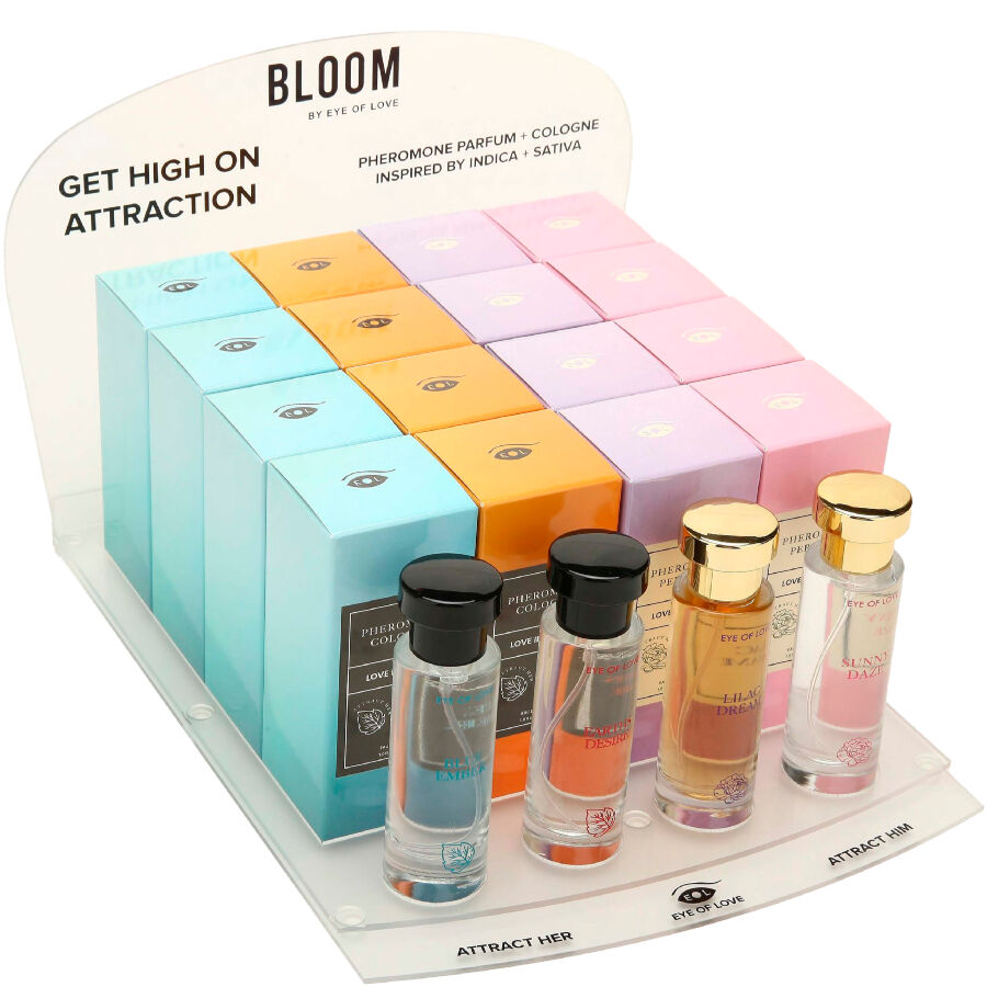 KÆRLIGHEDENS ØJE - BLOOM DISPLAY 4X6 PARFUMER 10 ML