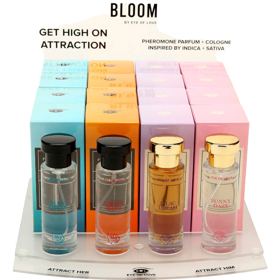 KÆRLIGHEDENS ØJE - BLOOM DISPLAY 4X6 PARFUMER 10 ML