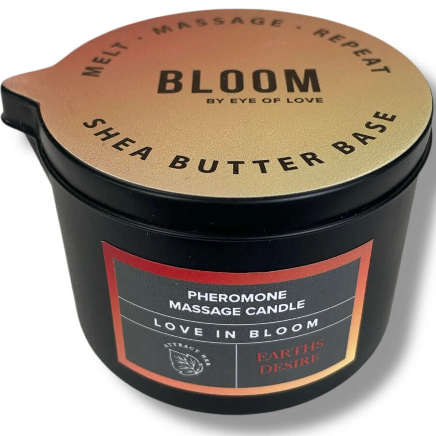KÆRLIGHEDENS ØJE - BLOOM MASSAGELYS SATIVA JORDENS ØNSKE 150 ML