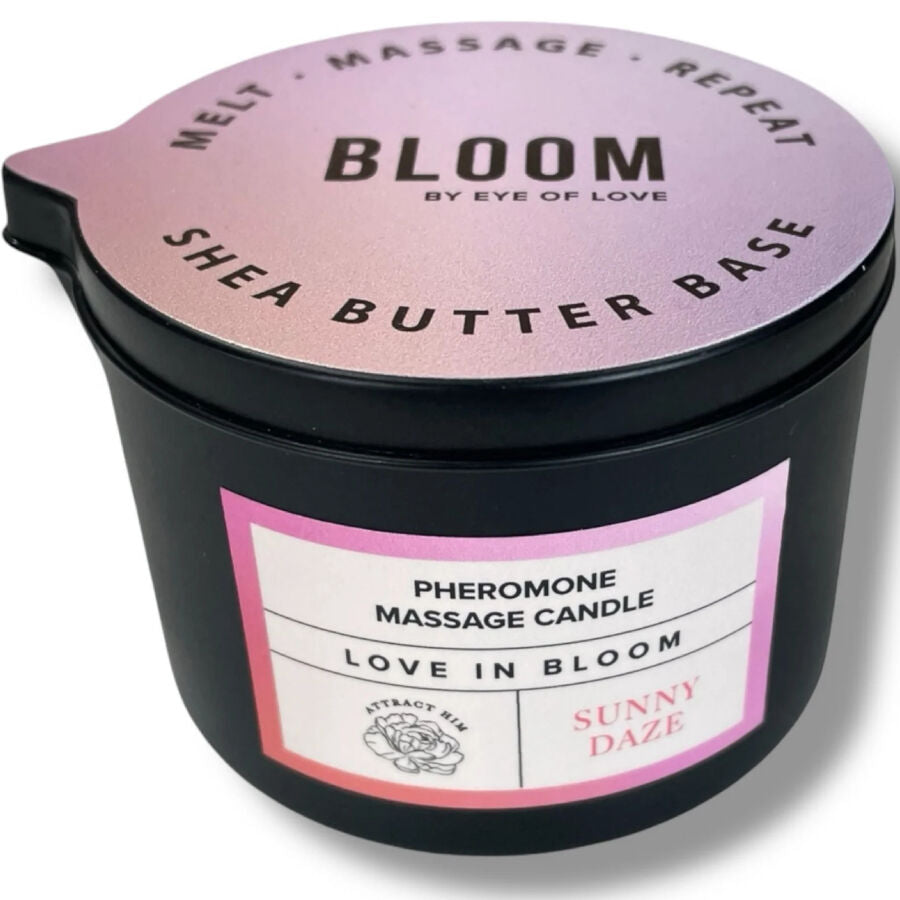 KÆRLIGHEDENS ØJE - BLOOM MASSAGELYS SATIVA SUNNY DAZE 150 ML