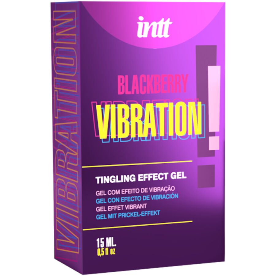 INTT RELEASES - FLYDENDE VIBRERENDE GEL MED BROMBÆRSMAG 15 ML