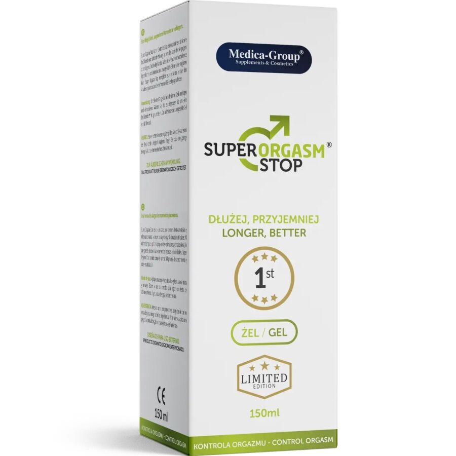 MEDICA GROUP - SUPER ORGASM STOP INTIMGEL TIL MÆND 150 ML