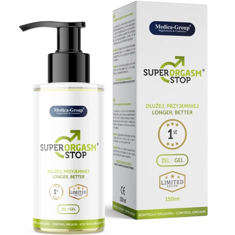 MEDICA GROUP - SUPER ORGASM STOP INTIMGEL TIL MÆND 150 ML