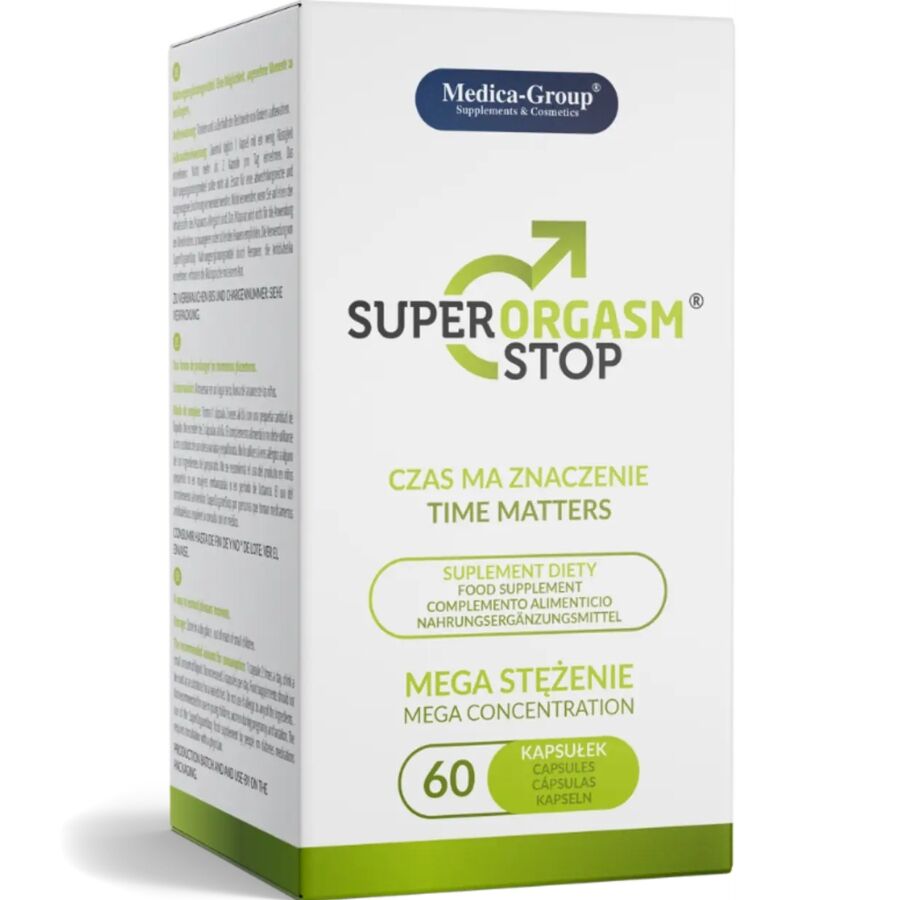 MEDICA GROUP - SUPER ORGASMESTOPUDSÆNKNING TIL MÆND 60 KAPSLER