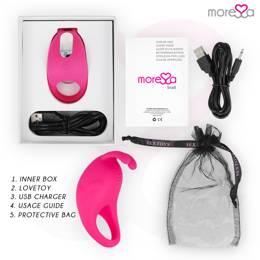 MORESSA - BRAD PREMIUM SILIKONE GENOPLADELIG PINK