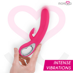 MORESSA - DUSTIN KLITORISUGNING OG KRAFTIG VIBRATION PREMIUM SILIKONE GENOPLADELIG
