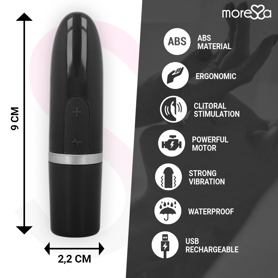 MORESSA - IVY VIBRATOR STIMULATOR REJSE SORT