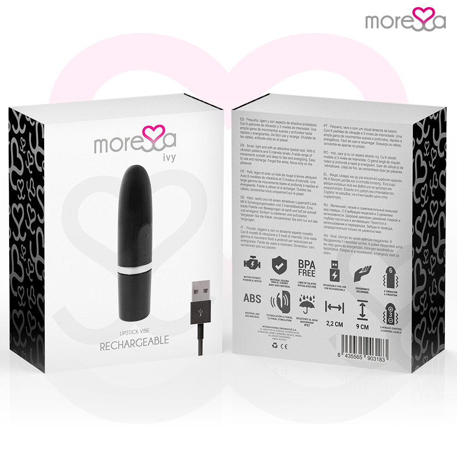 MORESSA - IVY VIBRATOR STIMULATOR REJSE SORT