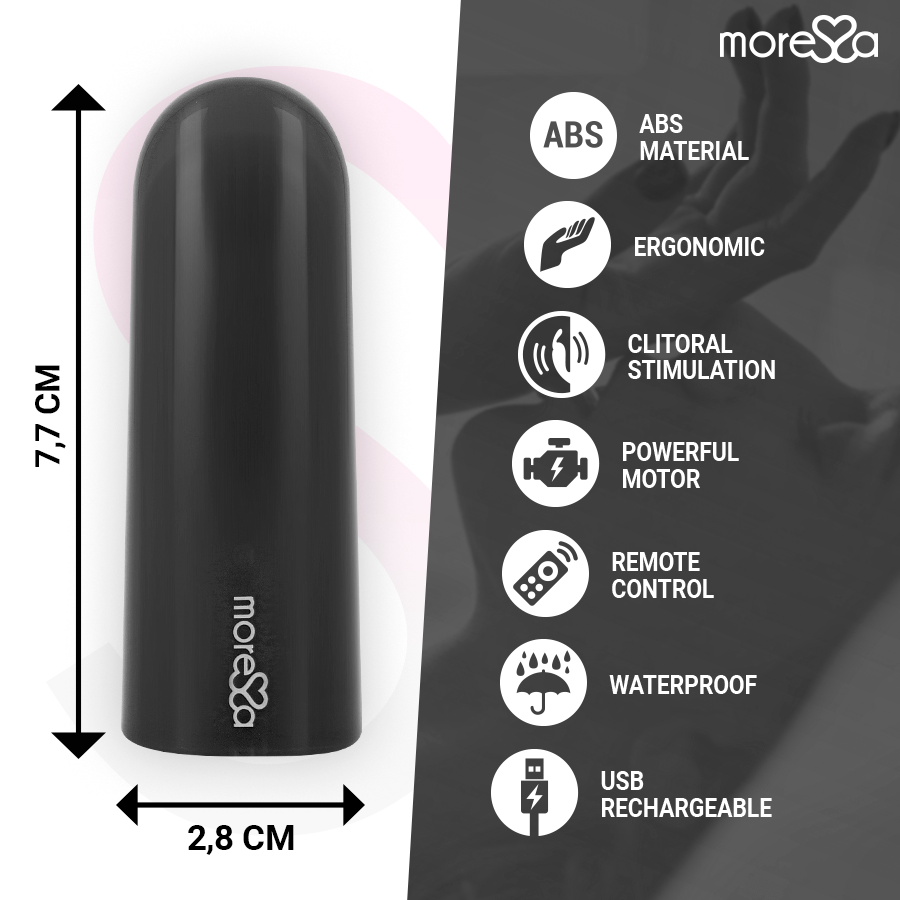 MORESSA - NIX VIBRATOR FJERNBETJENING SORT