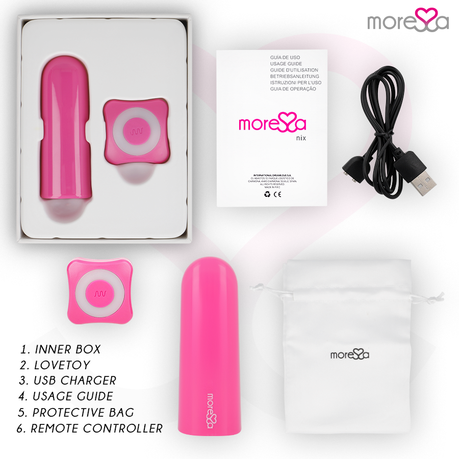 MORESSA - NIX VIBRATOR FJERNBETJENING PINK
