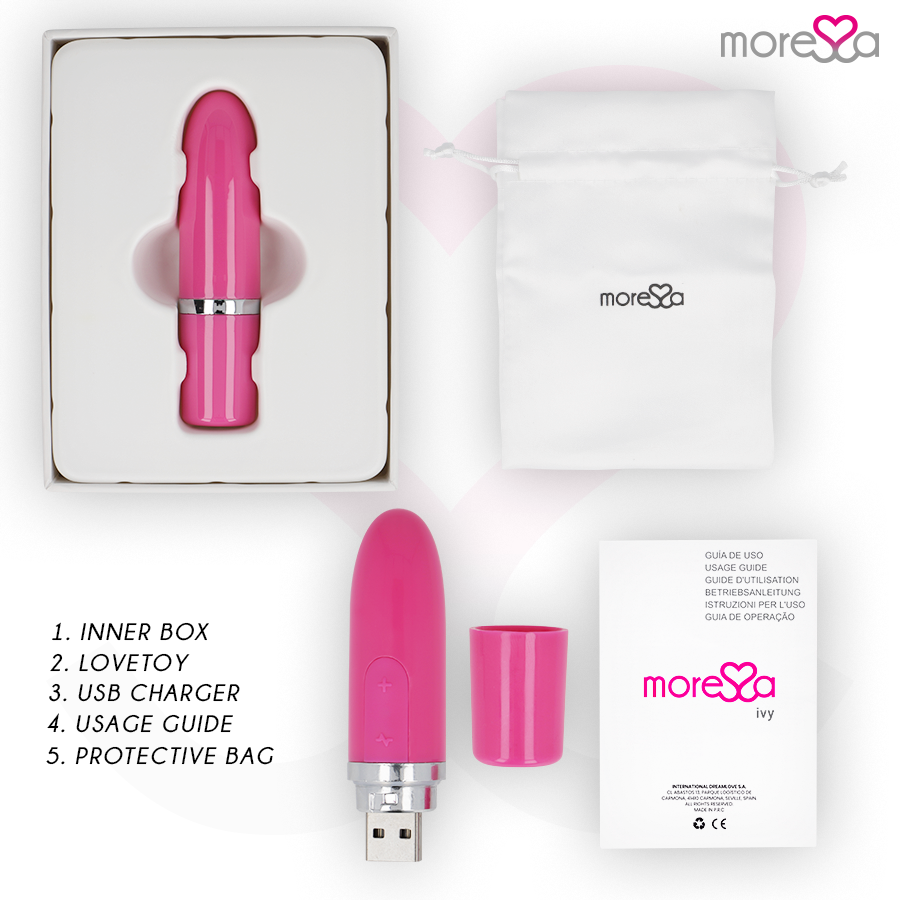 MORESSA - IVY VIBRATOR STIMULATOR REJSE PINK