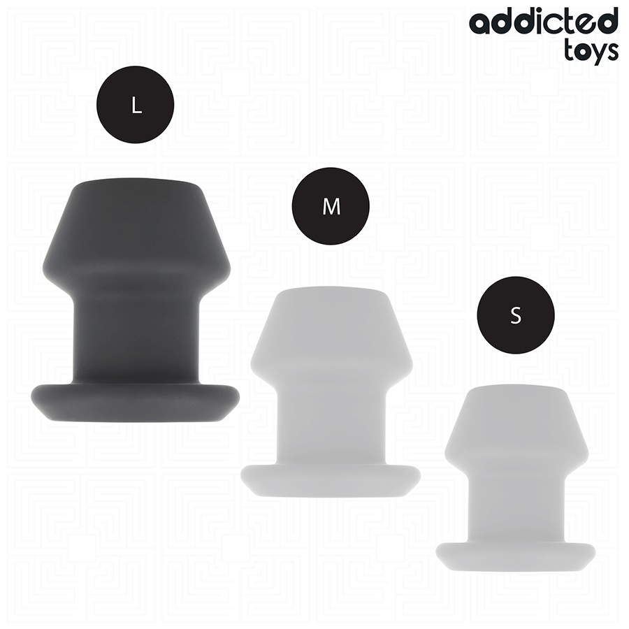 ADDICTED TOYS - EKSTREM HULE ANALPLUG SILIKONE STØRRELSE L 10,4 CM
