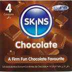 SKINS - CHOKOLADE PREMIUM KONDOMER PAKKE 4