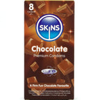 SKINS - CHOKOLADE PREMIUM KONDOMER PAKKE 8