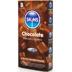 SKINS - CHOKOLADE PREMIUM KONDOMER PAKKE 8