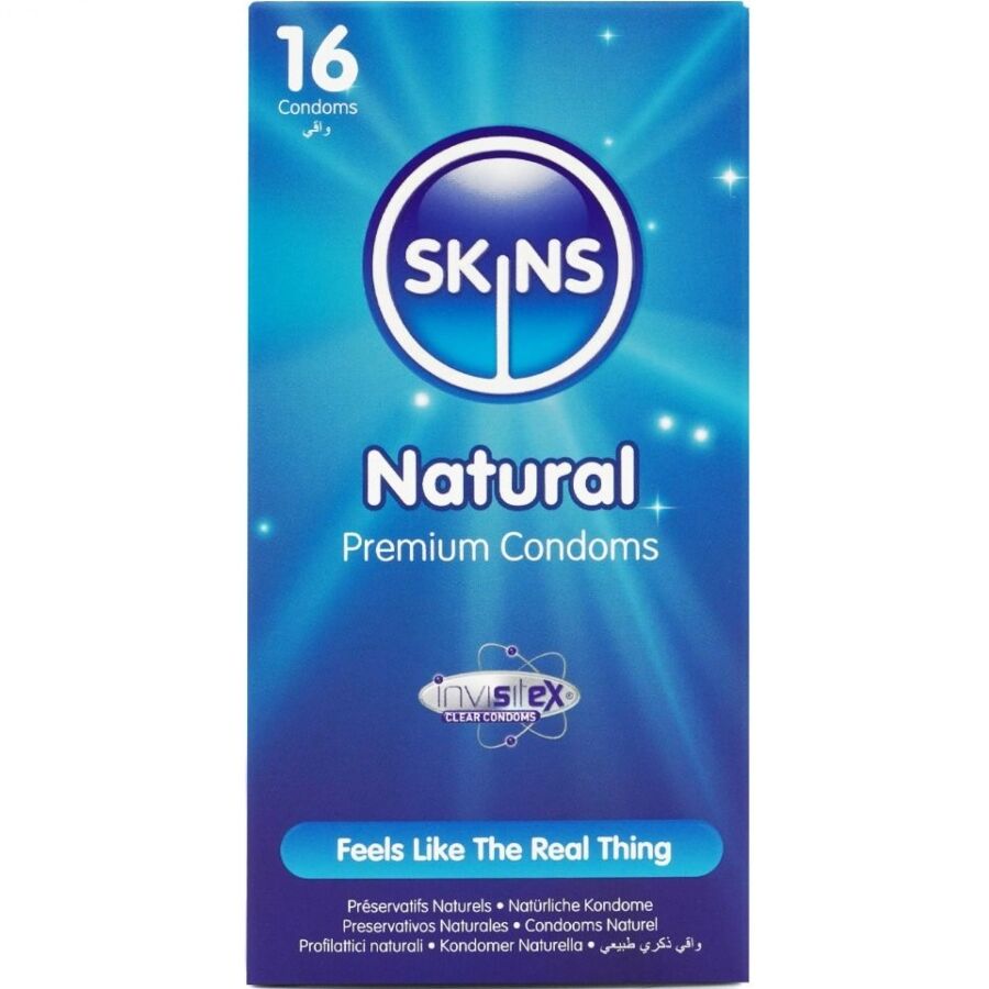 SKINS - NATURLIGE PREMIUM KONDOMER PAKKE 16