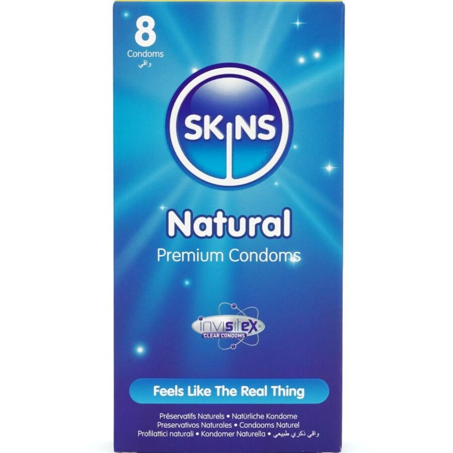 SKINS - NATURLIGE PREMIUM KONDOMER PAKKE 8