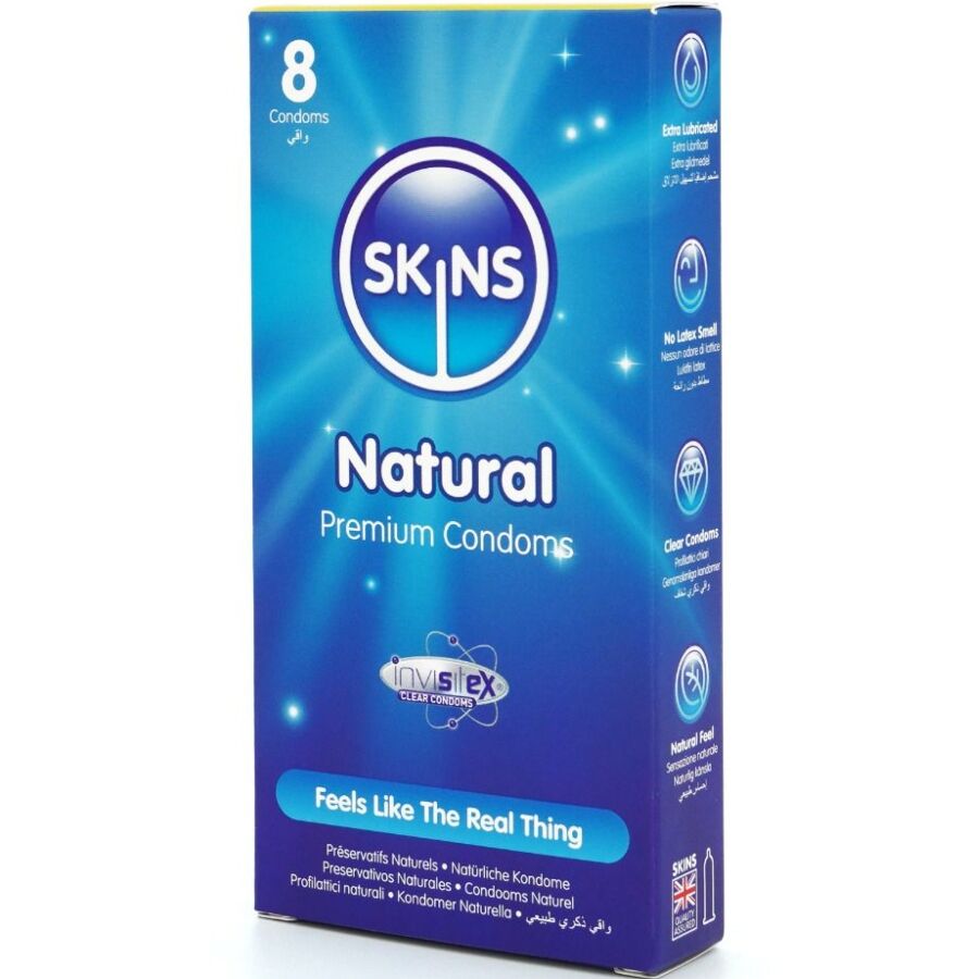 SKINS - NATURLIGE PREMIUM KONDOMER PAKKE 8
