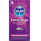 SKINS - EKSTRA STOR PREMIUM KONDOMER PAKKE 16