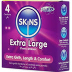 SKINS - EKSTRA STORE PREMIUM KONDOMPAKKE MED 4