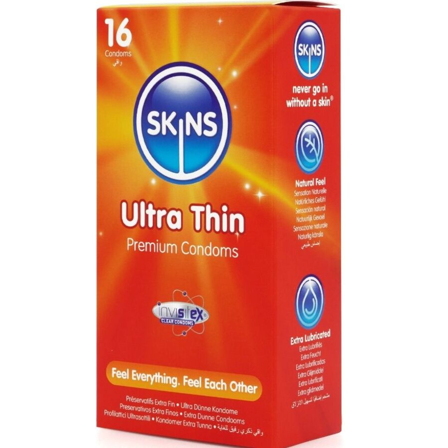 SKINS - ULTRA TYNDE PREMIUM KONDOMER PAKKE 16