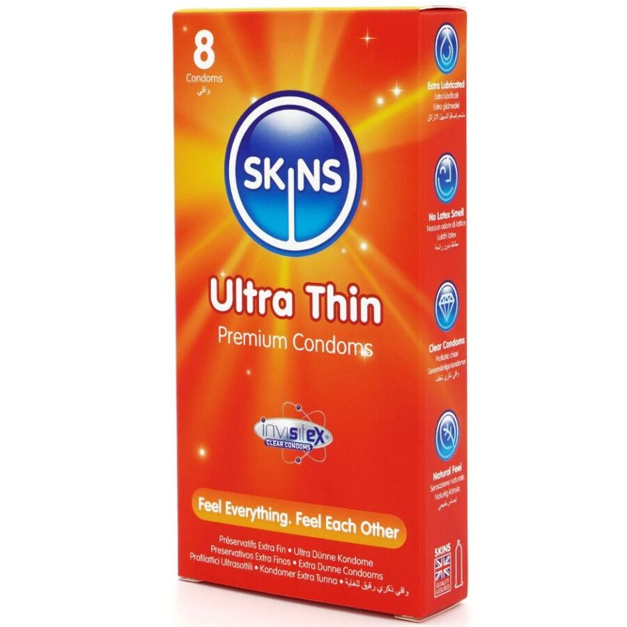 SKINS - ULTRA TYNDE PREMIUM KONDOMER PAKKE 8