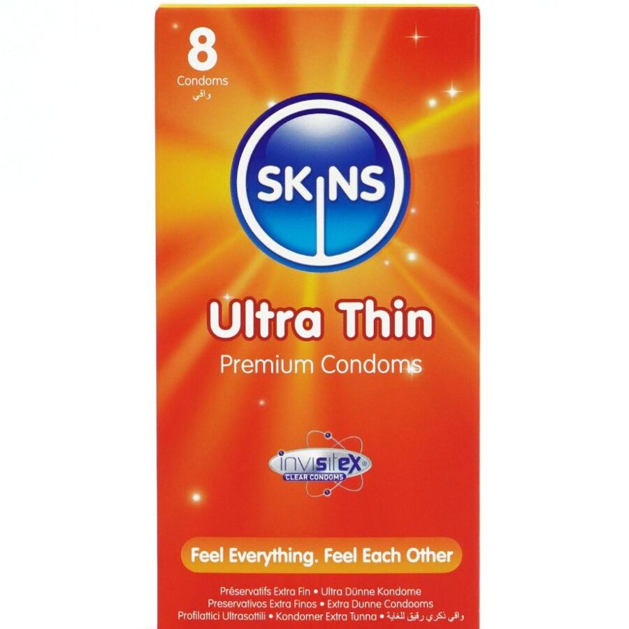 SKINS - ULTRA TYNDE PREMIUM KONDOMER PAKKE 8