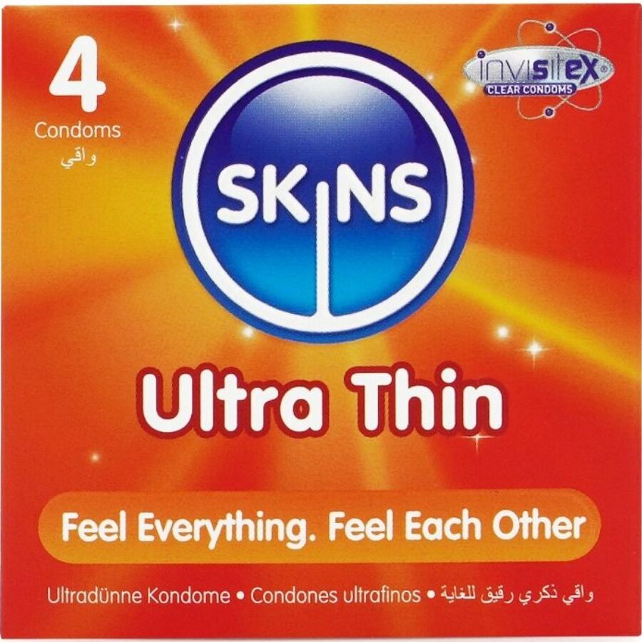 SKINS - ULTRA TYNDE PREMIUM KONDOMER PAKKE 4