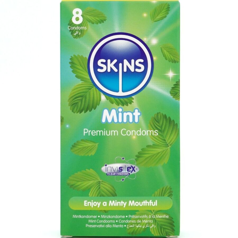 SKINS - MINT PREMIUM KONDOMER PAKKE 8