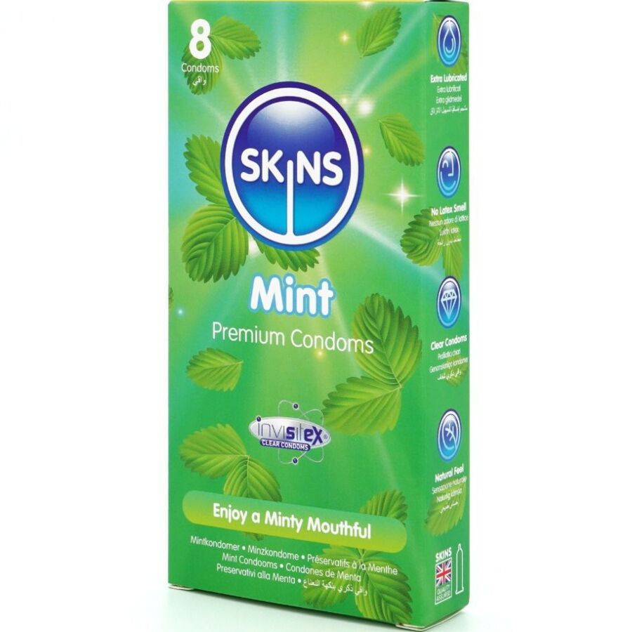 SKINS - MINT PREMIUM KONDOMER PAKKE 8