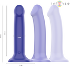 INTENSE - VICTORIA VIBRATOR MED SUGEKOP 10 VIBRATIONER MØRKEBLÅ FJERNBETJENING