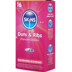 SKINS - DOTS & RIBS PREMIUM KONDOMER PAKKE 16