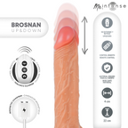 MR INTENSE - BROSNAN REALISTISK MULTIFUNKTIONEL MED VIBRATION, OP- OG NED-FJERNBETJENING, 22 CM - ELLER - 4 CM