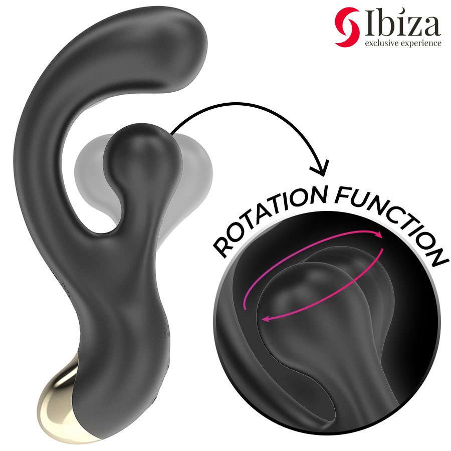 IBIZA - VIBRERENDE OG ROTERENDE STIMULATOR