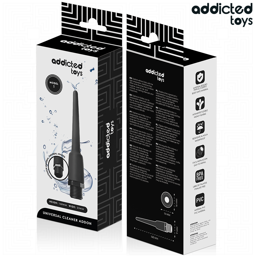 Addicted Toys - Analrenser med universaladapter model 1