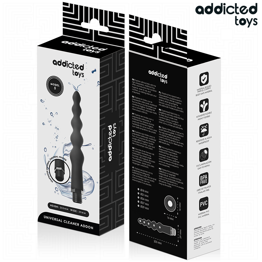 Addicted Toys - Analrenser med universaladapter model 5
