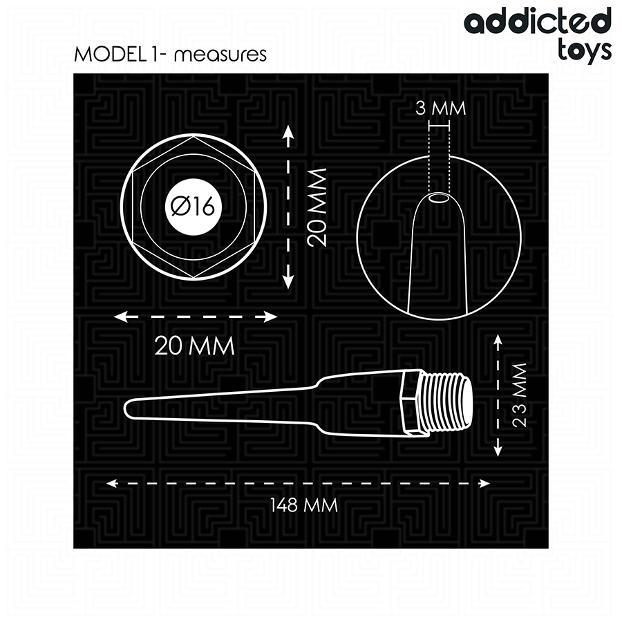Addicted Toys - Analrenser med universaladapter model 1