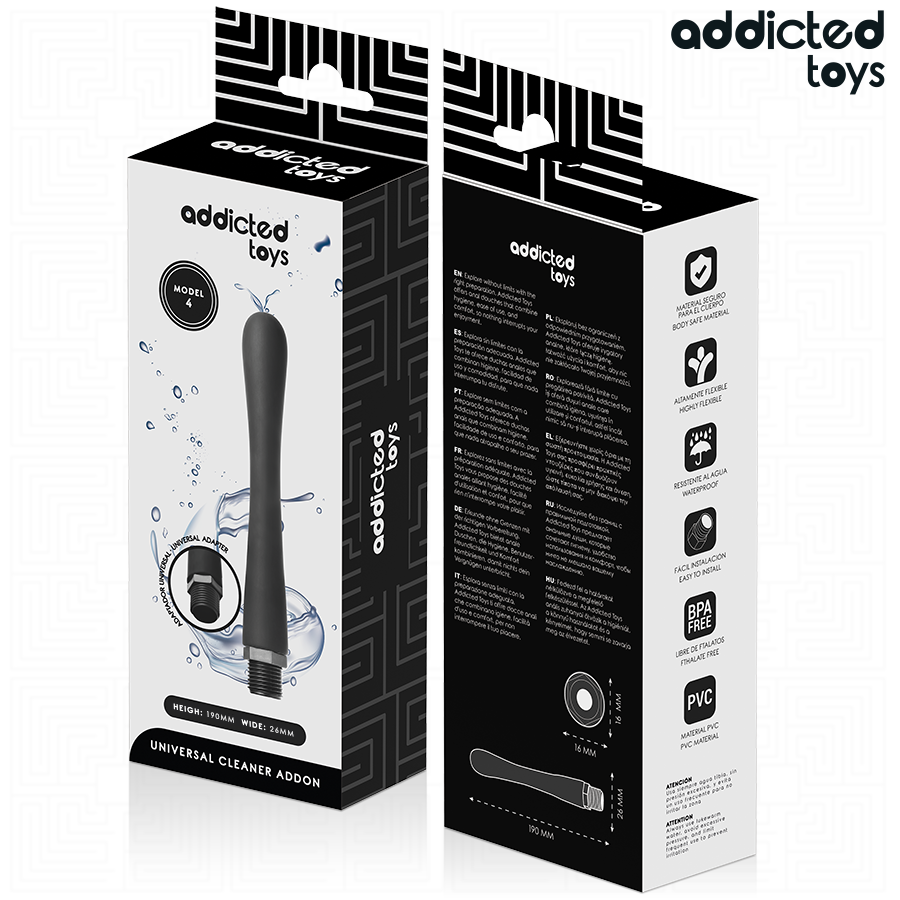 Addicted Toys - Analrenser med universaladapter model 4
